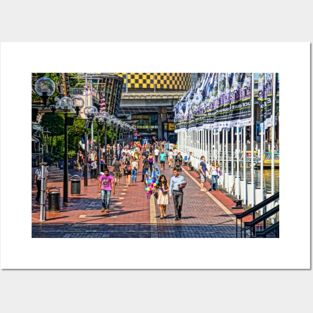 Cockle Bay Wharf, Darling Harbour, Sydney, NSW, Australia Wall Art by Upbeat Traveler